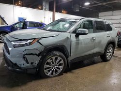 Salvage cars for sale from Copart Blaine, MN: 2022 Toyota Rav4 XLE Premium
