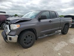 Salvage cars for sale from Copart San Antonio, TX: 2017 Toyota Tundra Double Cab SR/SR5