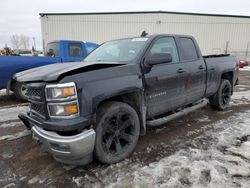Salvage trucks for sale at Rocky View County, AB auction: 2015 Chevrolet Silverado K1500 LT