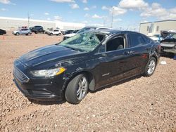 Salvage cars for sale at Phoenix, AZ auction: 2018 Ford Fusion SE Hybrid