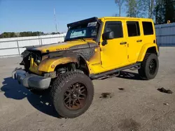 Salvage cars for sale at Dunn, NC auction: 2015 Jeep Wrangler Unlimited Rubicon