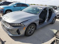 Salvage cars for sale at Grand Prairie, TX auction: 2021 KIA K5 LXS