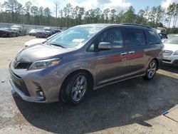 Salvage cars for sale from Copart Harleyville, SC: 2018 Toyota Sienna SE