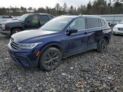 Salvage cars for sale at Windham, ME auction: 2022 Volkswagen Tiguan SE