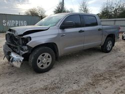 Toyota Tundra salvage cars for sale: 2018 Toyota Tundra Crewmax SR5