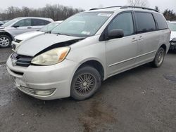 Salvage cars for sale at New Britain, CT auction: 2004 Toyota Sienna CE
