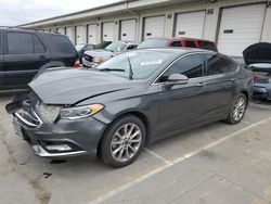 Salvage cars for sale at Louisville, KY auction: 2017 Ford Fusion SE