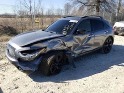 Salvage cars for sale at Cicero, IN auction: 2017 Infiniti QX70