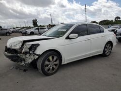 Salvage cars for sale from Copart Miami, FL: 2010 Honda Accord EXL