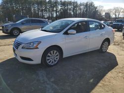 Salvage cars for sale at North Billerica, MA auction: 2014 Nissan Sentra S