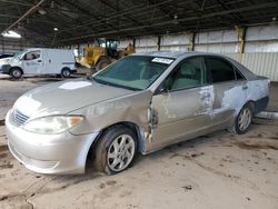 Toyota Camry le salvage cars for sale: 2005 Toyota Camry LE