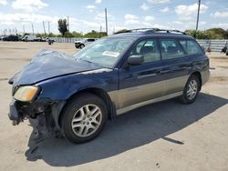 Salvage cars for sale from Copart Miami, FL: 2004 Subaru Legacy Outback AWP