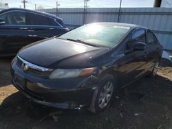 Honda salvage cars for sale: 2012 Honda Civic LX