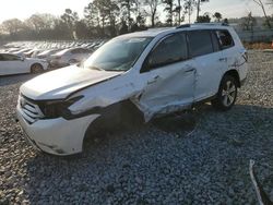 Salvage cars for sale at Byron, GA auction: 2012 Toyota Highlander Limited