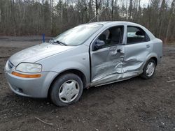 Salvage cars for sale at Bowmanville, ON auction: 2005 Chevrolet Aveo LT