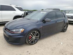 Salvage cars for sale from Copart San Antonio, TX: 2017 Volkswagen GTI Sport