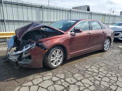 Salvage cars for sale at Dyer, IN auction: 2016 Lincoln MKZ