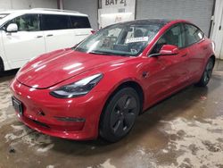 Salvage cars for sale at Elgin, IL auction: 2022 Tesla Model 3