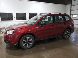 Salvage cars for sale from Copart Blaine, MN: 2018 Subaru Forester 2.5I