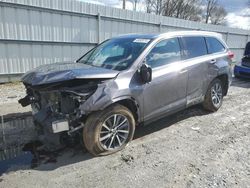 Salvage cars for sale at Gastonia, NC auction: 2019 Toyota Highlander SE