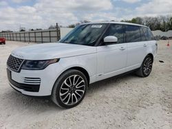 Salvage cars for sale from Copart New Braunfels, TX: 2019 Land Rover Range Rover Supercharged