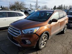 Salvage cars for sale from Copart Woodburn, OR: 2017 Ford Escape SE