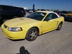 Salvage cars for sale at Grand Prairie, TX auction: 2001 Ford Mustang