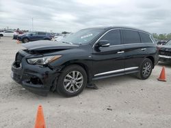 Salvage cars for sale at Houston, TX auction: 2016 Infiniti QX60