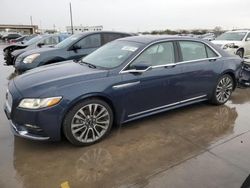Salvage cars for sale from Copart Grand Prairie, TX: 2017 Lincoln Continental Select