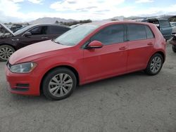 Salvage cars for sale at Las Vegas, NV auction: 2015 Volkswagen Golf TDI