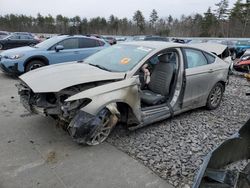 Salvage cars for sale at Windham, ME auction: 2015 Ford Fusion S