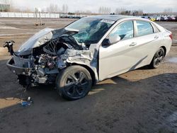 Salvage cars for sale from Copart Ontario Auction, ON: 2021 Hyundai Elantra SEL