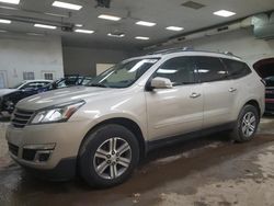 Salvage cars for sale from Copart Davison, MI: 2015 Chevrolet Traverse LT