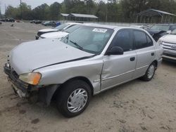 Salvage cars for sale from Copart Savannah, GA: 2002 Hyundai Accent GL