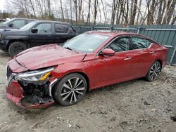 Nissan Altima salvage cars for sale: 2021 Nissan Altima Platinum