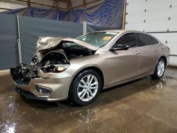 Salvage cars for sale from Copart Columbia Station, OH: 2018 Chevrolet Malibu LT