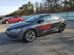 Chrysler 200 S Vehiculos salvage en venta: 2015 Chrysler 200 S