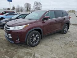 Salvage cars for sale from Copart Seaford, DE: 2019 Toyota Highlander SE