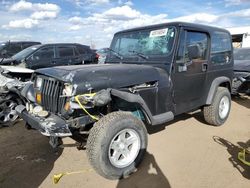 Jeep Wrangler salvage cars for sale: 1995 Jeep Wrangler / YJ S