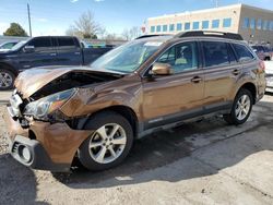 Salvage cars for sale from Copart Littleton, CO: 2013 Subaru Outback 3.6R Limited