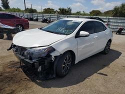 Salvage cars for sale at Miami, FL auction: 2018 Toyota Corolla L