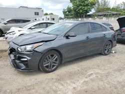 Salvage cars for sale from Copart Opa Locka, FL: 2020 KIA Forte GT Line