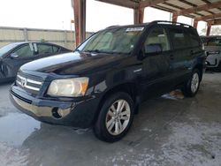 Salvage cars for sale at Homestead, FL auction: 2006 Toyota Highlander Hybrid