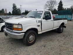 Salvage trucks for sale at Graham, WA auction: 1995 Ford F250