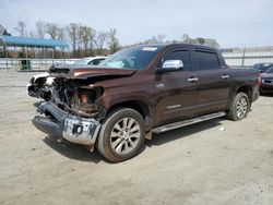 Toyota Tundra salvage cars for sale: 2017 Toyota Tundra Crewmax Limited