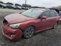 Salvage cars for sale from Copart East Granby, CT: 2016 Subaru Impreza Sport Limited