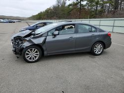 Honda salvage cars for sale: 2012 Honda Civic EXL