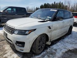 Salvage cars for sale at Leroy, NY auction: 2017 Land Rover Range Rover Sport Autobiography