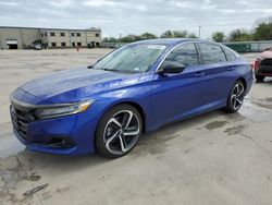 Honda Accord salvage cars for sale: 2022 Honda Accord Sport