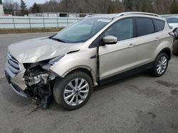 Salvage cars for sale at Assonet, MA auction: 2017 Ford Escape Titanium